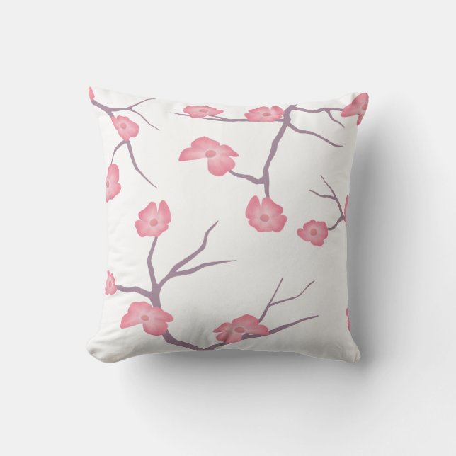 Cherry Blossom Branches Pillow (Front)