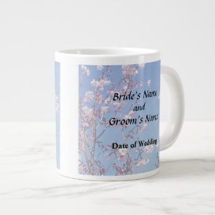 Cherry Blossom Branches Wedding Products Large Coffee Mug