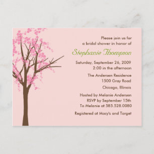 Cherry Blossom Bridal Shower Invitation