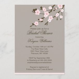 Cherry Blossom Bridal Shower Invitation