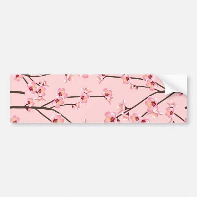 Cherry Blossom Bumper Sticker (Front)