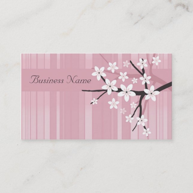 Cherry Blossom Business Card (Front)