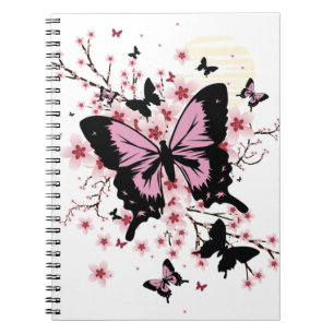 Cherry Blossom Butterflies Notebook