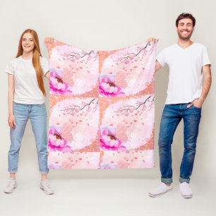 Cherry Blossom Butterfly Blanket