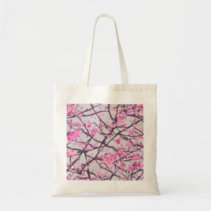 Cherry Blossom Canvas Tote Bag
