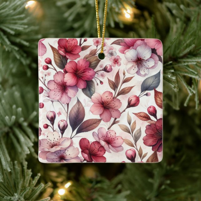 Cherry Blossom Ceramic Ornament (Tree)