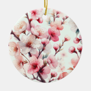 Cherry Blossom Ceramic Tree Decoration