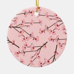 Cherry Blossom Ceramic Tree Decoration