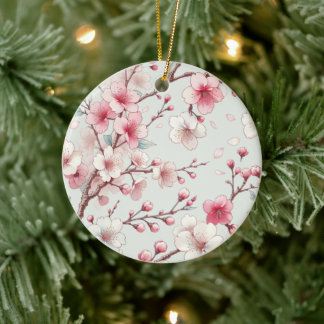 Cherry Blossom Ceramic Tree Decoration