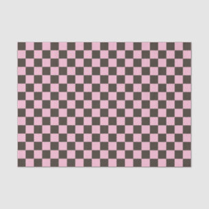 Cherry blossom chequered board pattern tissue paper