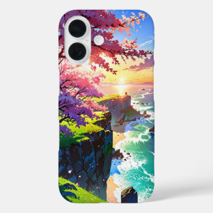 Cherry Blossom Cliff iPhone 16 Case