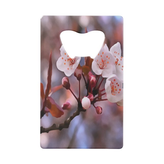 Cherry Blossom Cluster With A Pink and Blue  (Back)