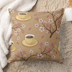 Cherry Blossom Coffee Cosy Pattern (1) Cushion