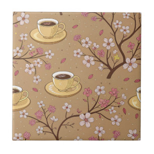 Cherry Blossom Coffee Cosy Pattern (1) Tile