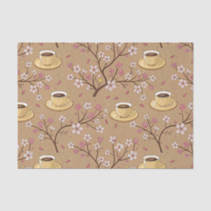 Cherry Blossom Coffee Cosy Pattern (1) Tissue Paper