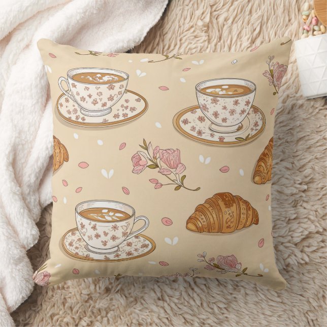 Cherry Blossom Coffee Cosy Pattern (2) Cushion (Blanket)