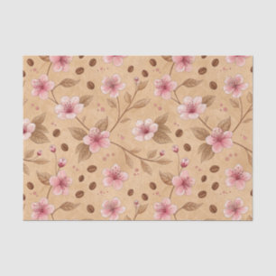 Cherry Blossom Coffee Cosy Pattern (5) Tissue Paper