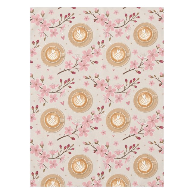 Cherry Blossom Coffee Cosy Pattern (7) Tablecloth (Front)