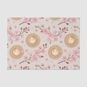 Cherry Blossom Coffee Cosy Pattern (7) Tissue Paper