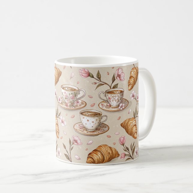 Cherry Blossom Coffee Cosy Pattern (9) Mug (Front Right)
