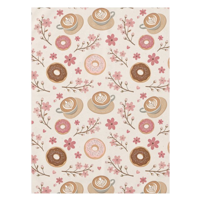 Cherry Blossom Coffee Cozy Pattern (3) Tablecloth (Front)