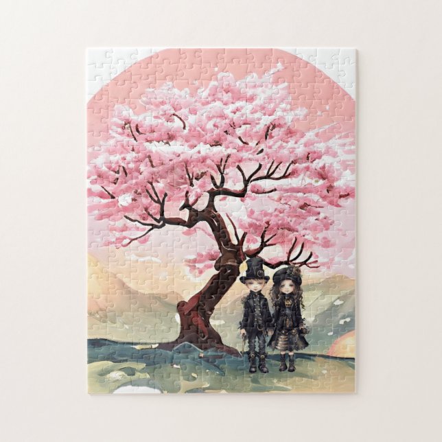 Cherry Blossom decorative puzzle (Vertical)