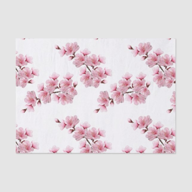 Cherry Blossom Decoupage Tissue Paper (Front)