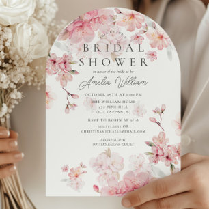 Cherry Blossom Delight Bridal Shower Invitation