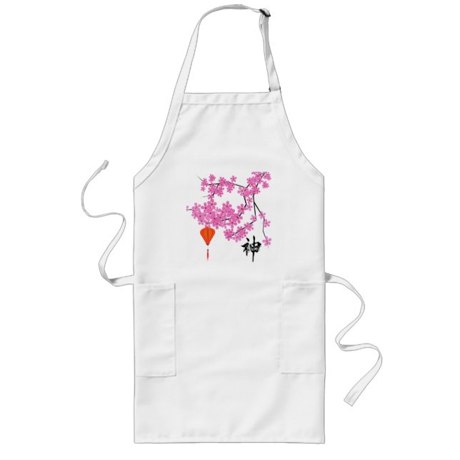 Cherry Blossom Design Apron (Front)