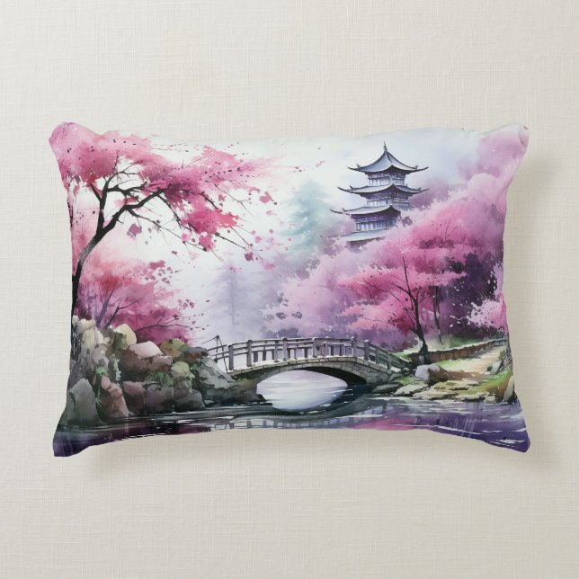 Cherry Blossom Dreams  Decorative Cushion (Front)