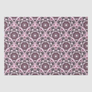 Cherry Blossom Dusky Rose Dot Mandala Art Deco Tissue Paper