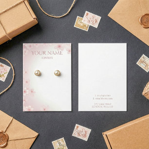 Cherry blossom earring display card