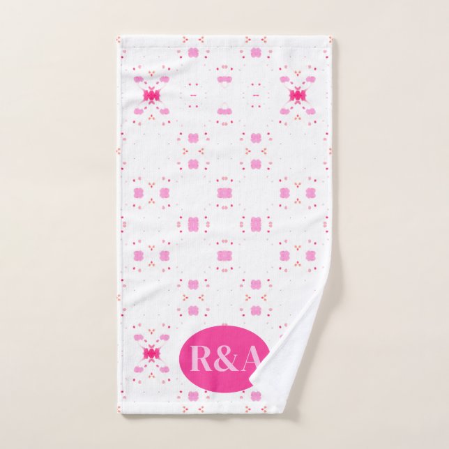 Cherry Blossom Embrace Personalised Hand Towel (Hand Towel)