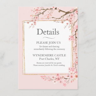 Cherry Blossom Enclosure Card