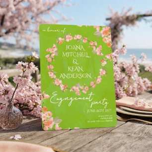 Cherry Blossom Engagement Party Invitation
