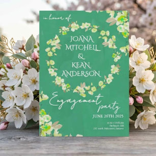 Cherry Blossom Engagement Party Invitation