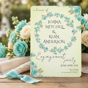 Cherry Blossom Engagement Party Invitation