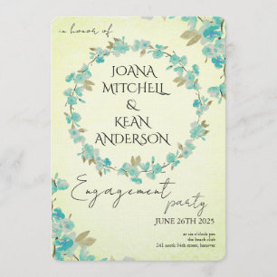 Cherry Blossom Engagement Party Invitation