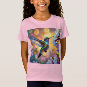 Cherry Blossom Fantasy Hummingbird T-Shirt