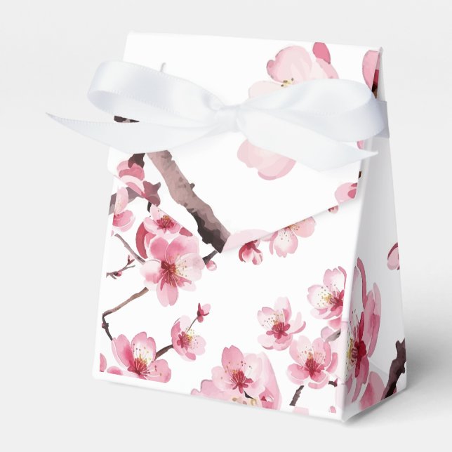 Cherry Blossom Favour Box (Front Side)