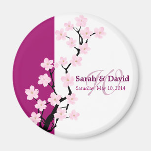 Cherry Blossom Favour Magnet