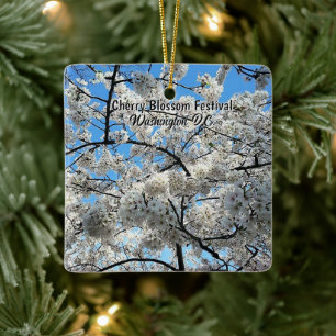 Cherry Blossom Festival Washington D.C. Souvenir Ceramic Ornament