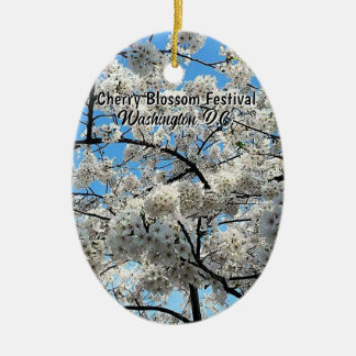 Cherry Blossom Festival Washington D.C. Souvenir Ceramic Tree Decoration