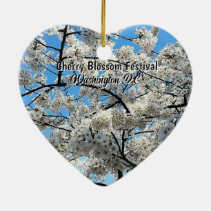 Cherry Blossom Festival Washington D.C. Souvenir Ceramic Tree Decoration