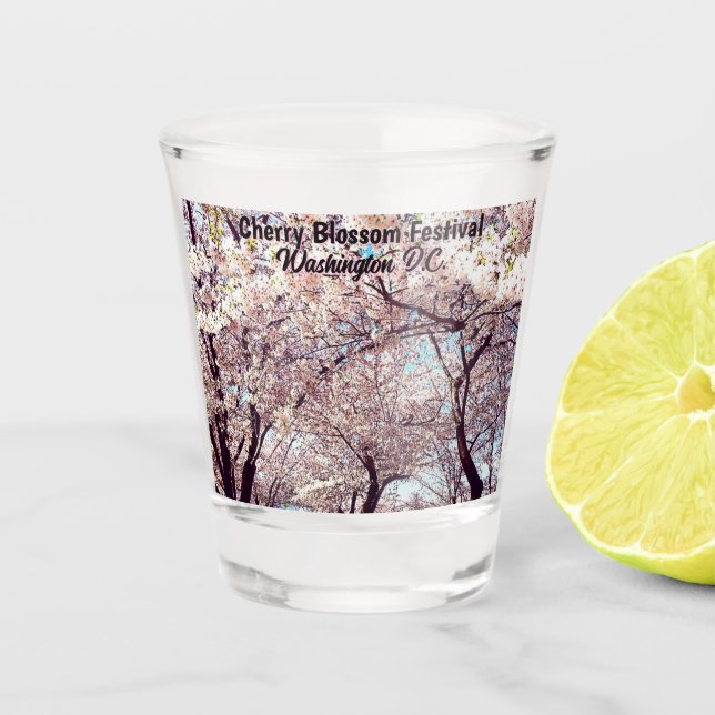 Cherry Blossom Festival Washington D.C. Souvenir Shot Glass (Front)