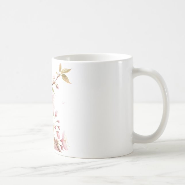 Cherry Blossom Floral Classic Mug  (Right)