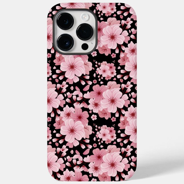 Cherry Blossom floral pattern design Case-Mate iPhone Case (Back)
