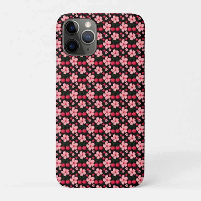 Cherry Blossom Floral Pattern, Pink Flowers  Case-Mate iPhone Case (Back)