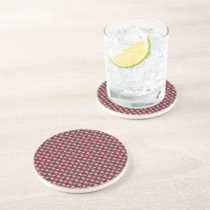 Cherry Blossom Floral Pattern, Pink Flowers Coaster