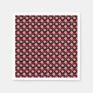 Cherry Blossom Floral Pattern, Pink Flowers Napkin